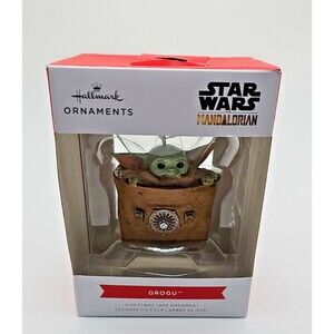 Hallmark Christmas Ornament Star Wars The Mandalorian Grogu in Bag New In Box